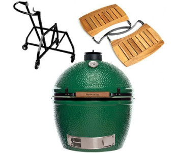 Комплект Big Green Egg Гриль XL 117649 + Гніздо з ручкою XL + Крила для гриля XL